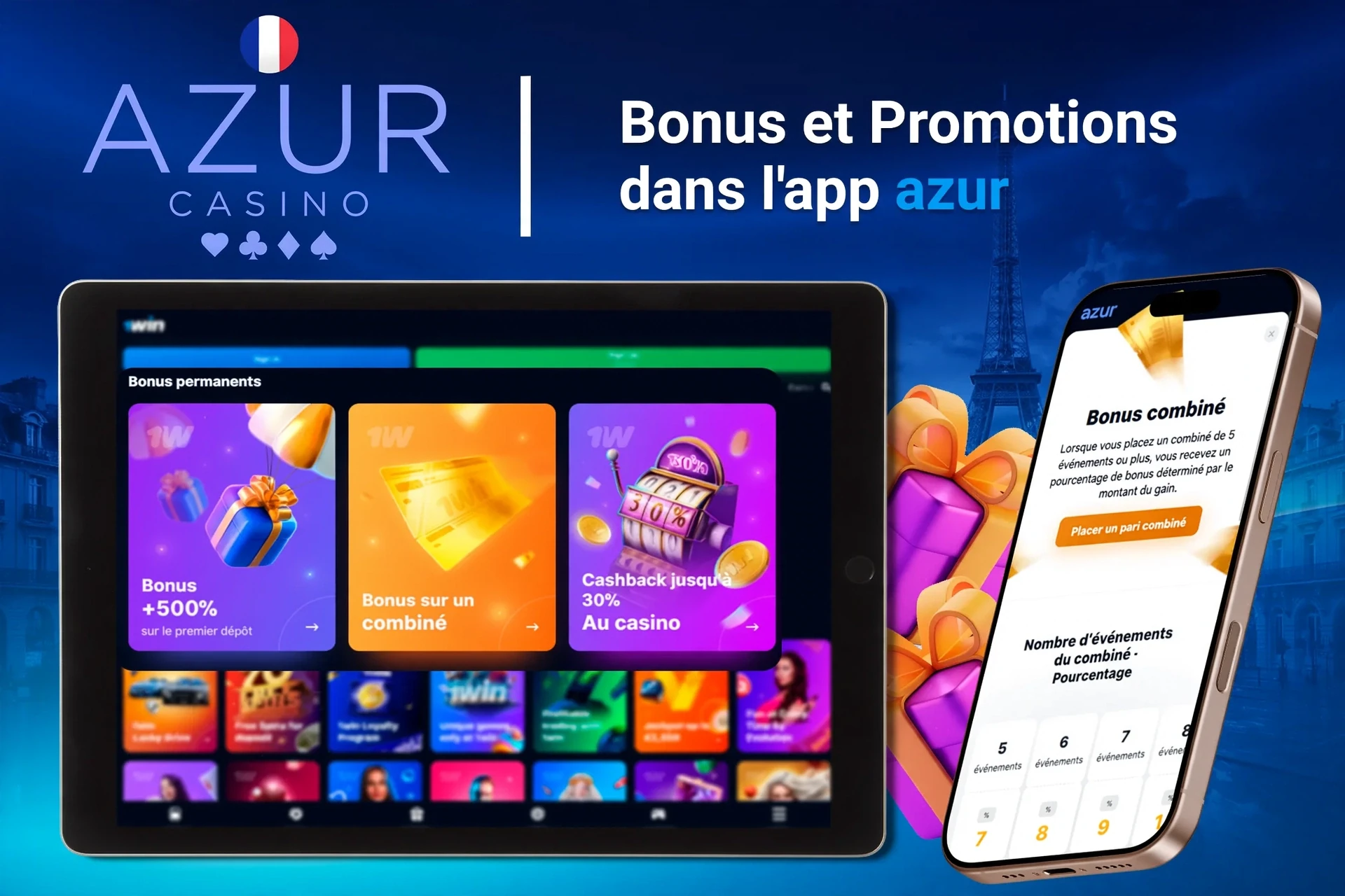 Processus d'inscription sur l'application mobile Azur avec options de connexion sociale