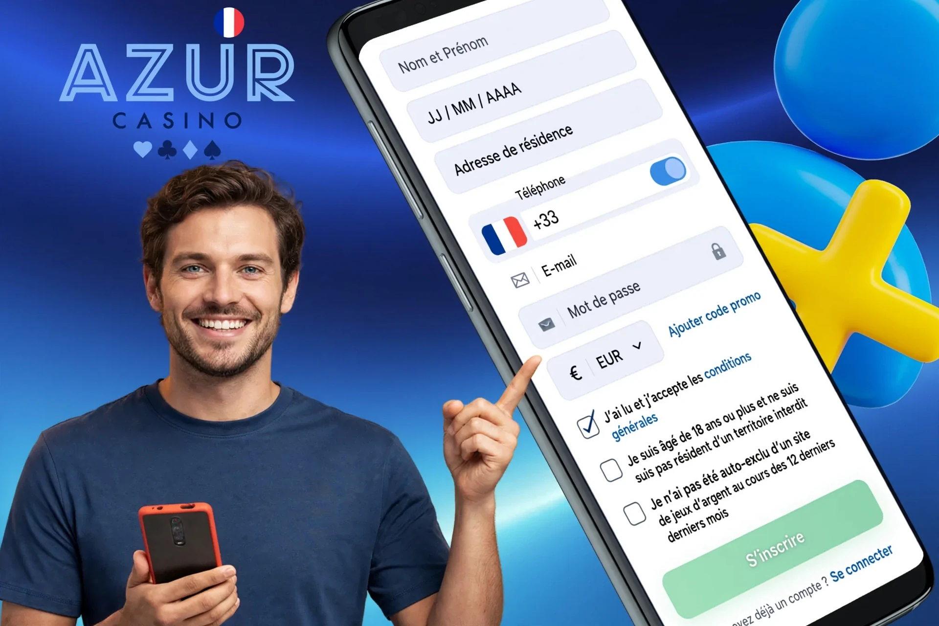 Informations sur le processus d'inscription via l'application mobile