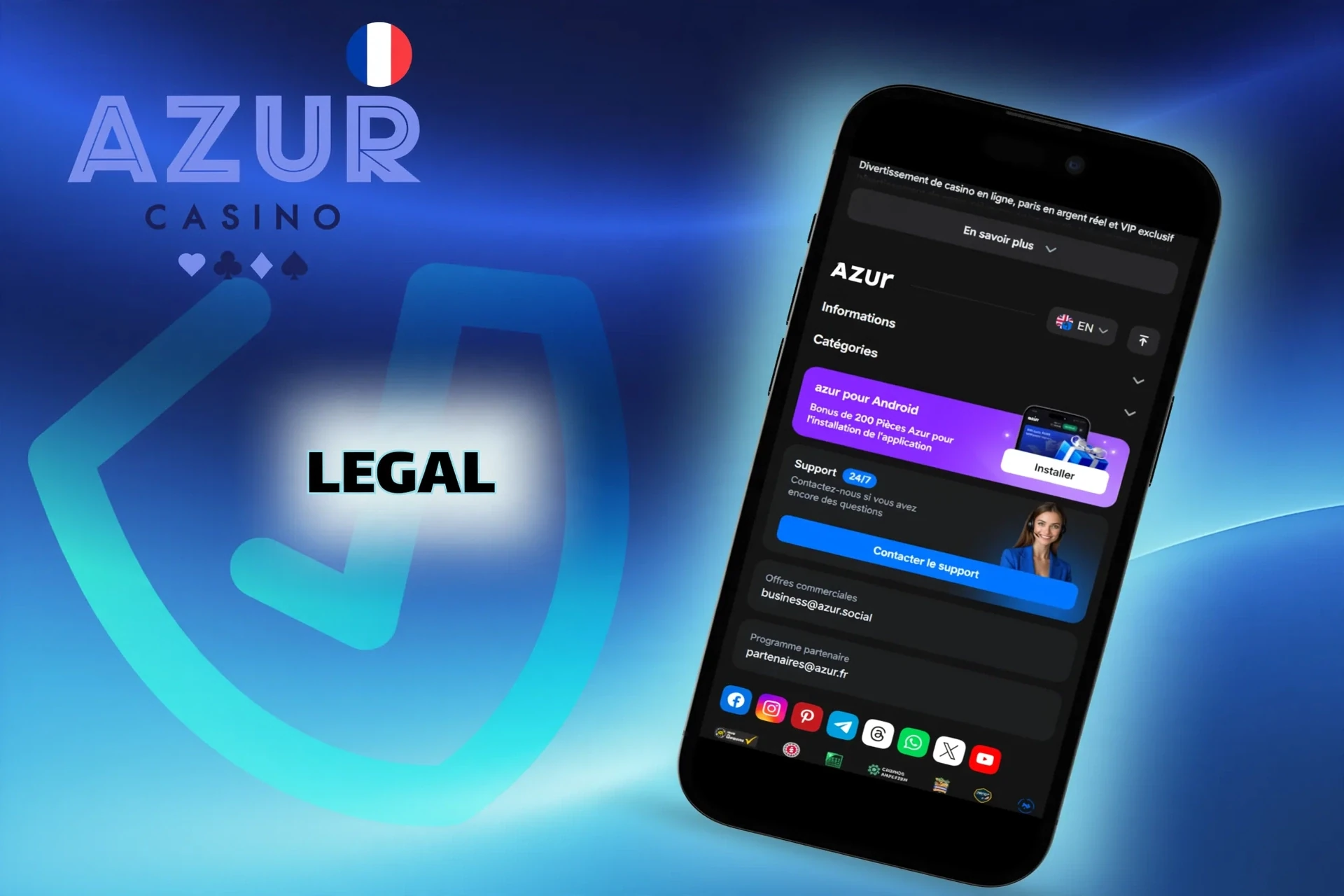 Légalité des paris et des jeux de casino en ligne en France, avec un accent sur le jeu sûr et responsable